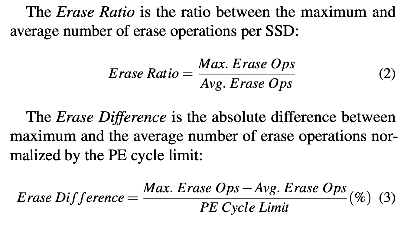 Erase Ratio & Erase Difference